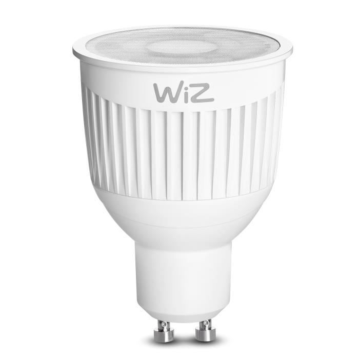 WIZ SMART Ampoule spot LED RGBW connectée GU10 7 W équivalent à 35 W couleur