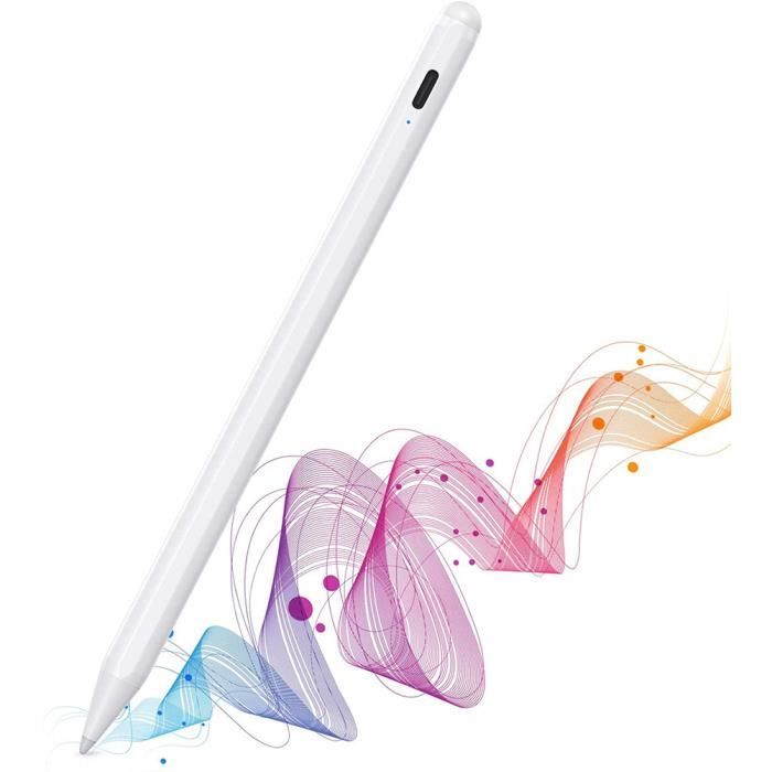 Stylet pour iPad 2018-2020, Crayon stylo actif avec rejet de la paume, Stylet tactile à arrêt automatique pour iPad Pro 2020 & 2018