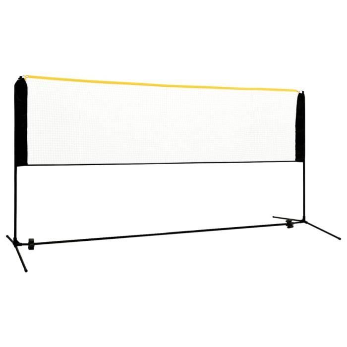 ING Filet de badminton réglable 300x103x94-158 cm Métal - 6790