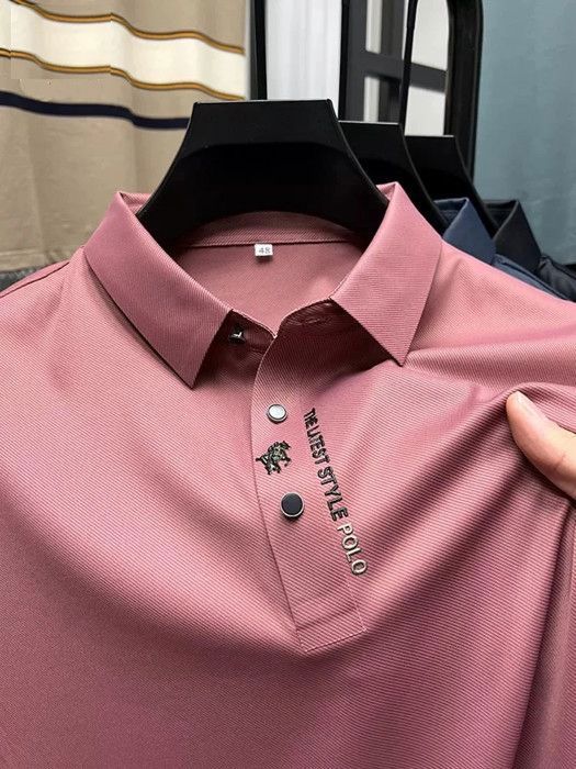 Chemise Décontractée à Manches Courtes OLYMP Pour Homme - Col Boutonné, Oxford, Lyocell/Coton/Lin