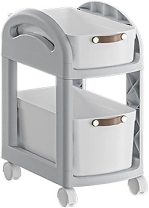 PUNCIA Support De Réfrigérateur Avec Rangement Et Roulettes Mini Table De Refrigerateur A Roulettes Pour Cafe Unite De Rangement Portable Pour Dortoir Chariot De Refrigerateur Avec Panier A Tiroir