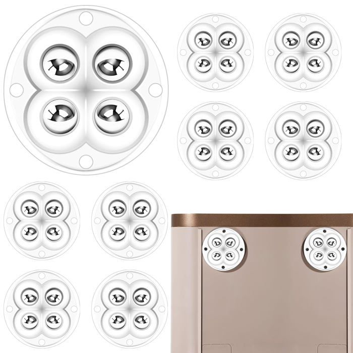 Lot De 8 Roulettes Autocollantes Solides à 360 ° - Petites Roulettes à