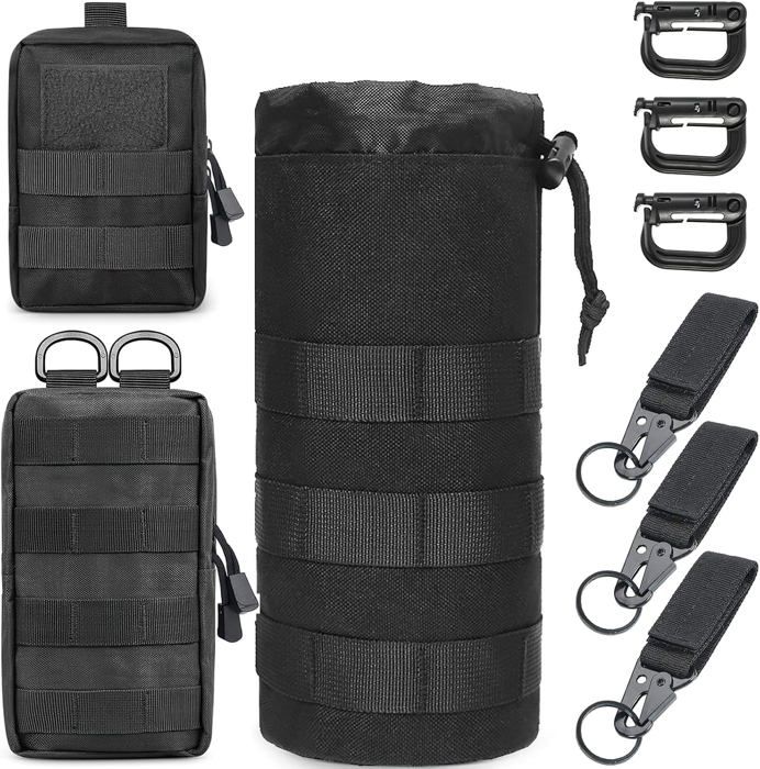 Lot de 3 sacs banane tactiques pour lextérieur le camping la randonnée le cyclisme lescalade noir