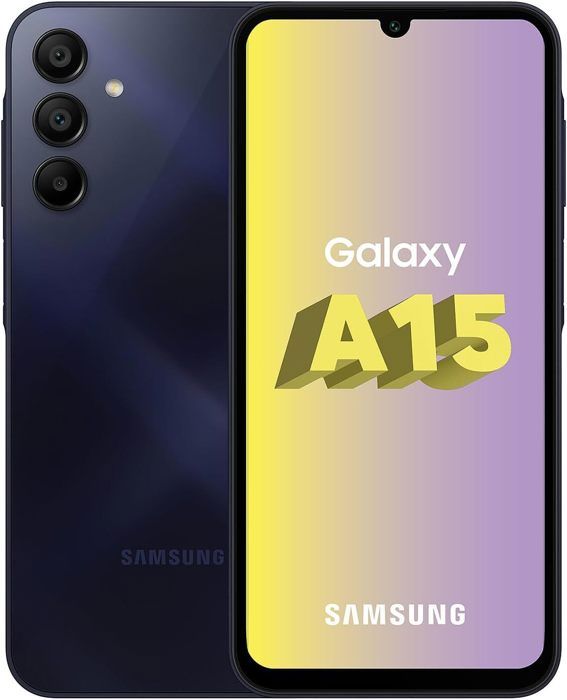 SAMSUNG Galaxy A15 128 Go Bleu Nuit smartphone performant avec grand écran et design moderne
