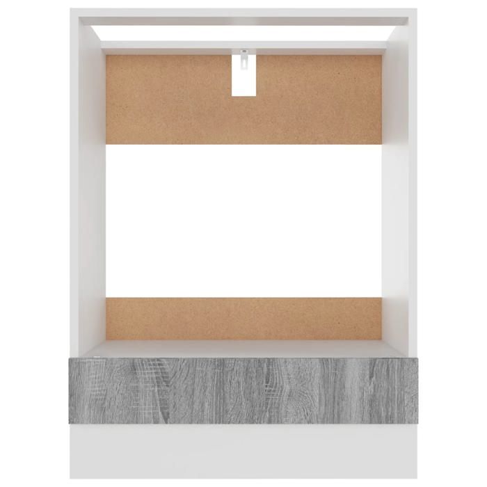 Promotion mai * Armoire à four Riga - Buffet de cuisine - Sonoma gris 60x46x81 5 cm EU7018825835