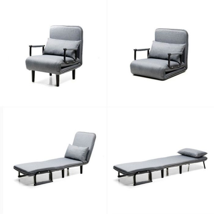 Canapé-lit Convertible 4 en 1 - INNOVAGOODS - SOFTFA - Métal - Tissu - 1 place