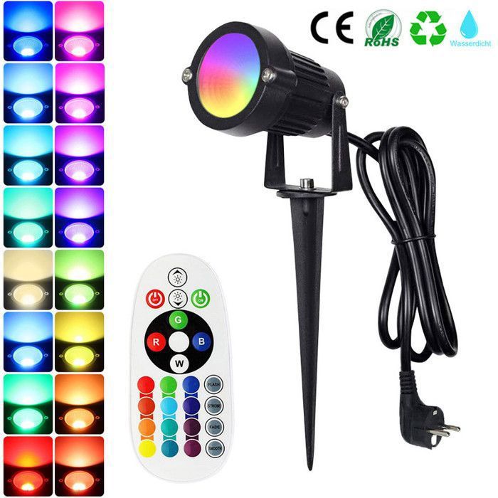 Projecteur LED MINIPAR 193 FX - 18 LEDs 1W + 1 LED RGB 3W, Effets Animés, Télécommande, Ambiance Dynamique