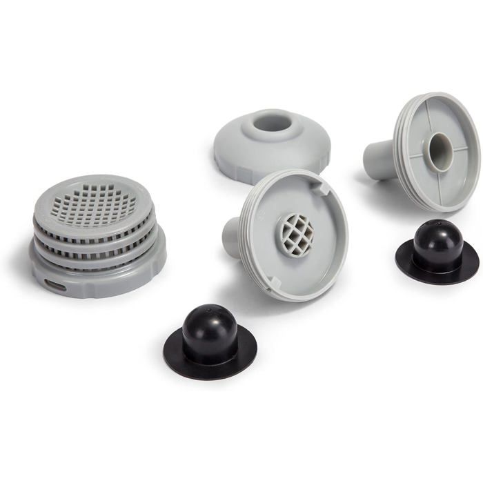 Kit Connexion Piscine Intex 25022E - Buse, Support Tuyau, Filtre à Grille - Pour Pompe <1000 GPH