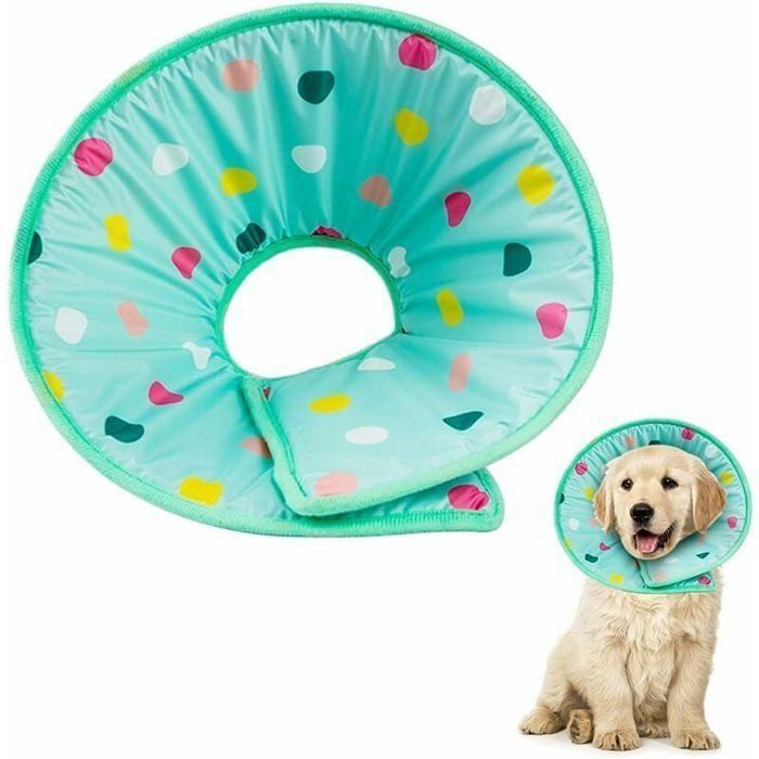 Hjyokuso Collerette Chien, Ajustable Collier De Récupération Chien Chat, Collerette Chien Anti