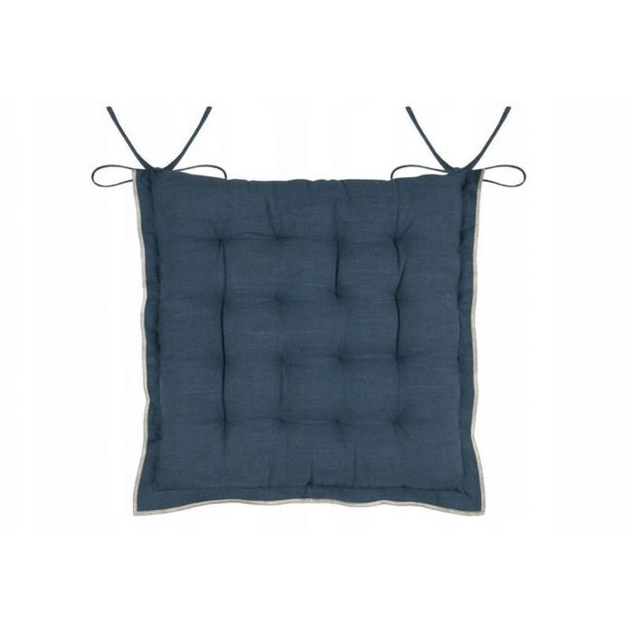 Coussin de chaise - HELIOS - 38 x 38 cm - Bleu - Utilisation extérieure