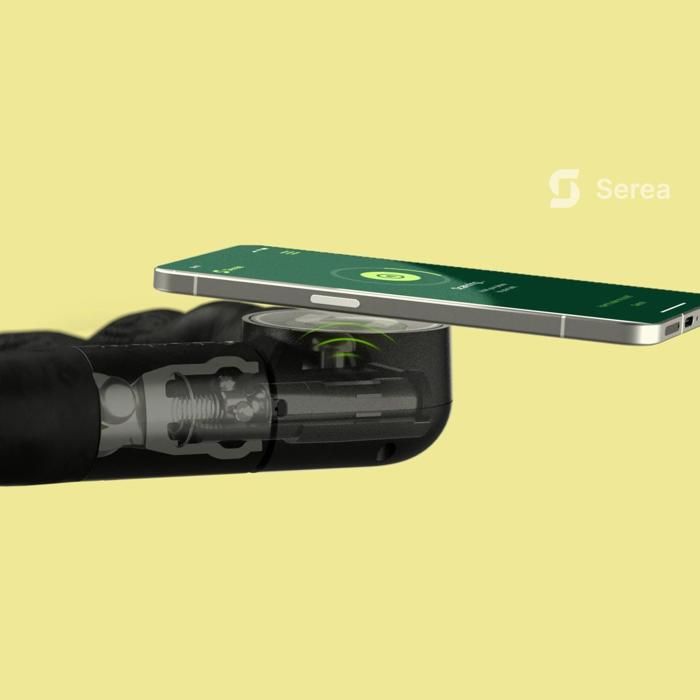 Antivol vélo chaîne - Serea Swift - Déverrouillage smartphone - Technologie NFC sans batterie - Ø8 mm / 125 cm