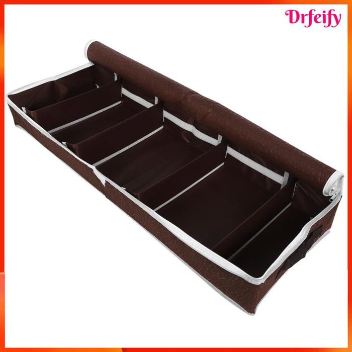 Boîte de rangement pour chaussures - AKOZON - 80x25x10 cm - Pliable - Fenêtre de visualisation - Diviseurs réglables