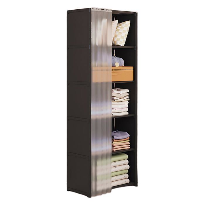Armoire Portable - 1 Pièce Etagère Rangement Tissu Penderie Vêtements Chaussures Aucuneary