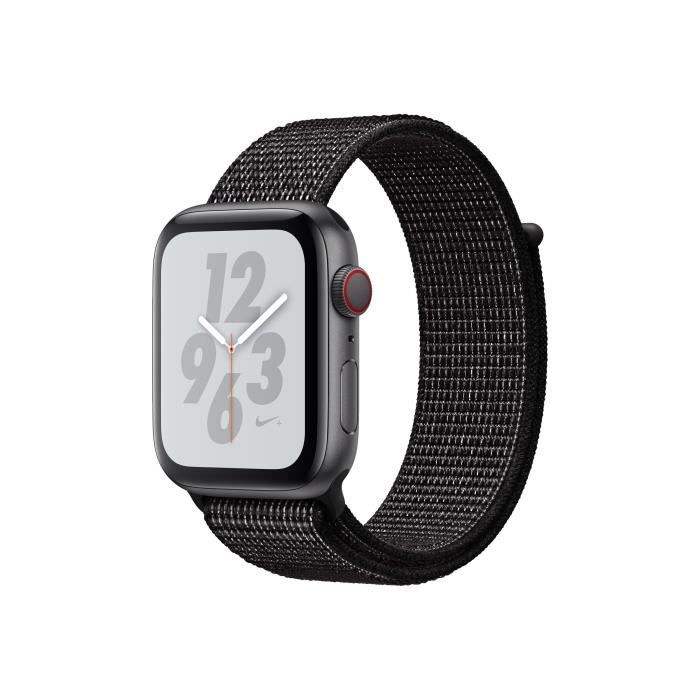 Apple Watch Nike Series 4 GPS Cellular 40 mm espace gris en aluminium montre intelligente avec boucle Nike sport nylon Cdiscount Telephonie
