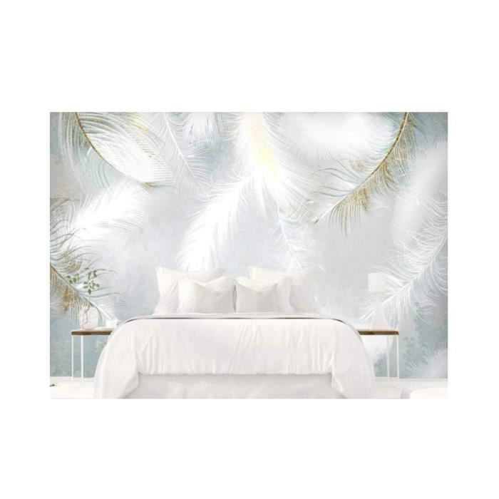 Papier Peint Autocollant 3D Plume N08347 - Coloré - Amovible - Neuf