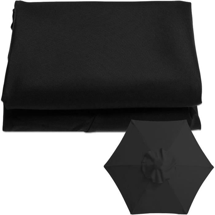 Toile De Remplacement Pour Parasol Jardin 3x4 Mètres - Housse Polyester Imperméable Anti-UV, Couleur Jaune