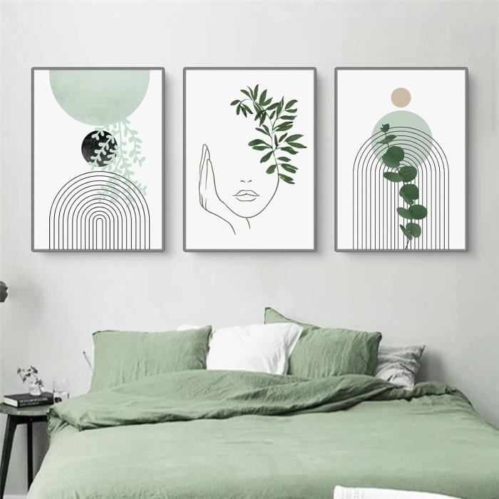 Set De 3 Posters Bohème - Décoration Murale Moderne Et Abstraite - 60x40 Cm - Sans Cadre