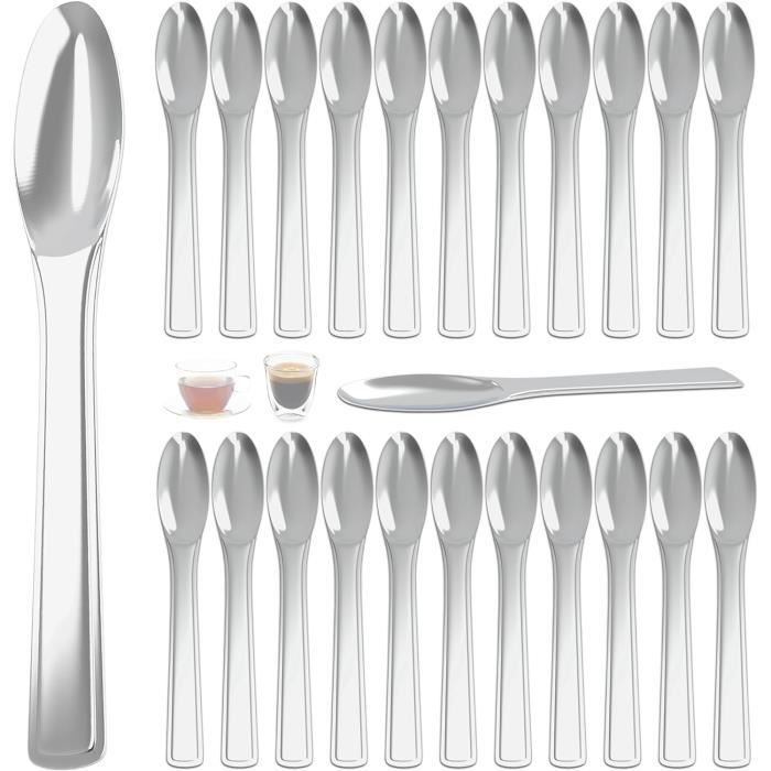 RIGA - LOT DE 6 CUILLERES A CAFE INOX EN VRAC