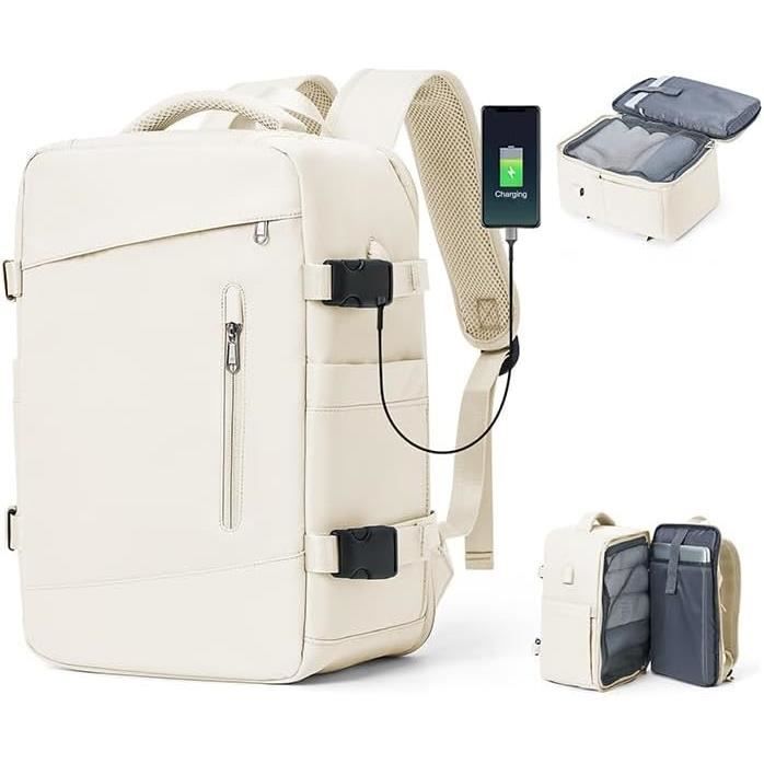 Sac De Voyage Cabine 40x20x25 Cm - Ryanair Approuvé - 20L, Tissu Oxford 270D étanche - Pour Week-end, Sport, Hôpital