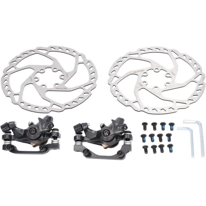 Kit Freins à Disque Vélo 160mm - Poignées, Câbles Et Disques Complets - Pour VTT Et Vélo Route