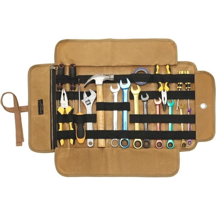 HEG Sac à outils en toile robuste grande capacité portable pour