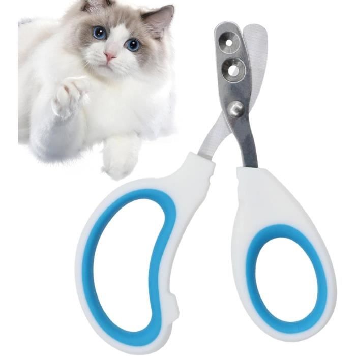 Tondeuse pour Chat Coupe-Ongles pour Animaux avec Conception à Double Trou Portable et sûr - Coupe-Griffes pour Chats dintérieur