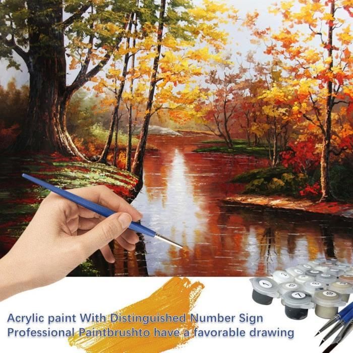 Peinture Par Numeros Kits Toile Bricolage Peinture A L Huile Enfants Adultes Debutant Avec Des Brosses Cheneylans Hqj200403574a Achat Vente Peinture Au Numero Peinture Par Numeros Kits Cdiscount