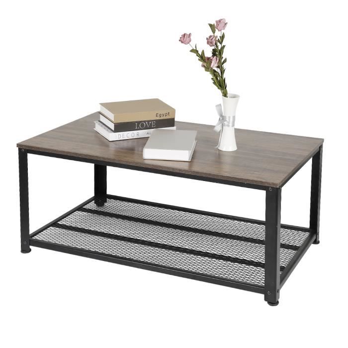 Table Basse Style Industriel Table Vintage De Salon Structure De
