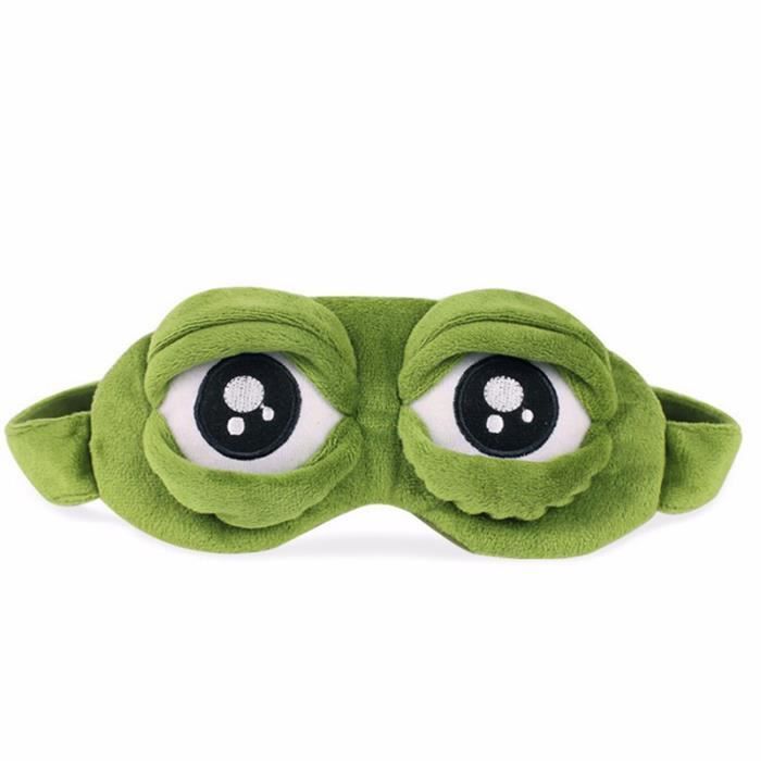 Dessin Anime Triste Grenouille 3d Åil Masque Couverture En Train De Dormir Du Repos Dormir Anime Drole Cadeau Vert Achat Vente Contour Des Yeux Dessin Anime Triste Grenoui Cdiscount