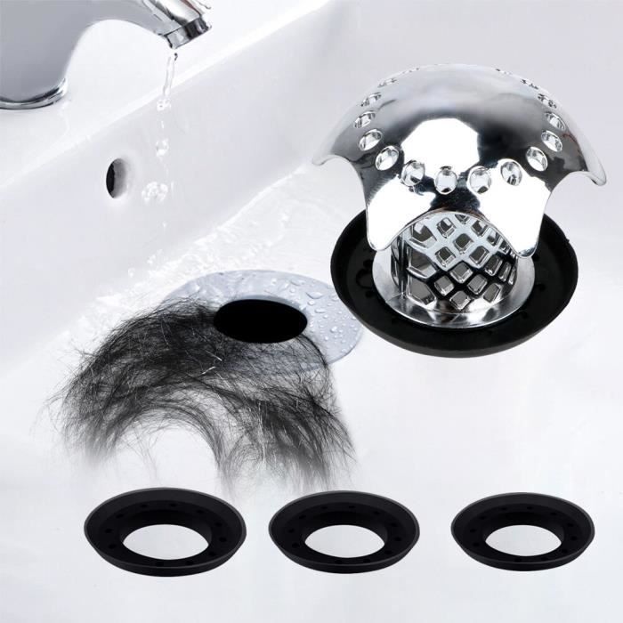1pc gris attrape-cheveux bouchon de cheveux évier crépine filtre douche  Drain couvre pour salle de bain baignoire et cuisine - Cdiscount Bricolage