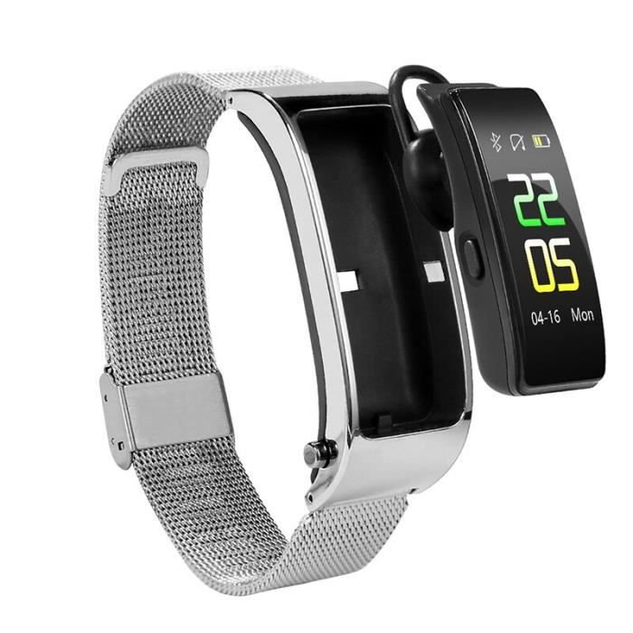 Montre connectée sales avec ecouteur bluetooth