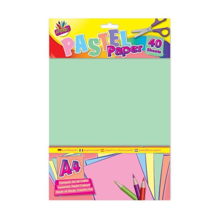 Art Box Bloc de papier avec 70/ feuilles/ / Couleurs assorties