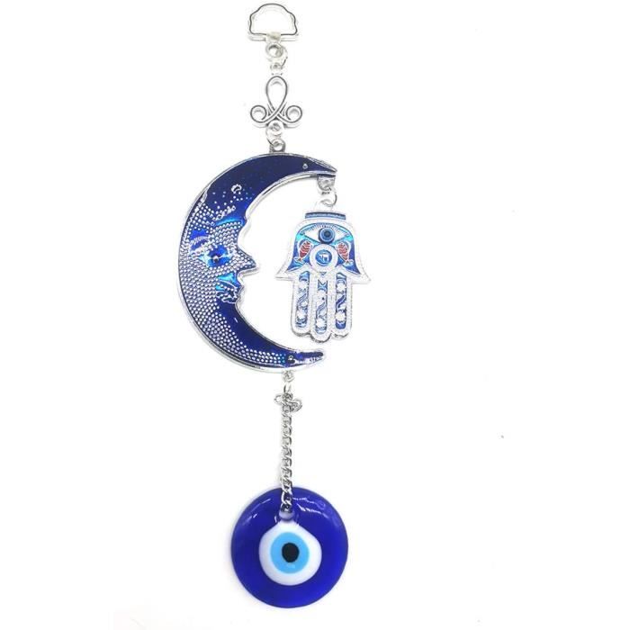 Cobee Décoration à Suspendre pour Voiture Contre Le Mauvais œil Breloque œil Bleu pour rétroviseur de Voiture décoration de Perles Contre Le Mauvais œil amulette de Voiture œil maléfique Classique 