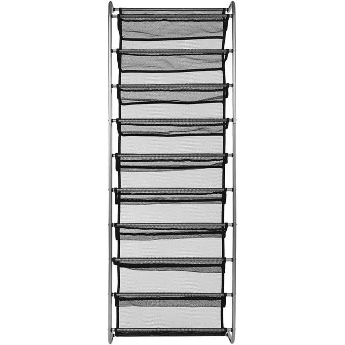 Étagère à épices à Suspendre Sur Porte à 6 Niveaux En Métal