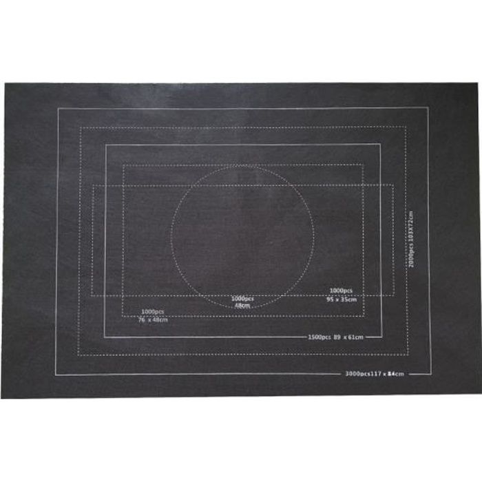 Tapis De Puzzle Roulant En Feutre - Pour Puzzles 1000 à 3000 Pièces, Avec 6 Plateaux Trieurs Et Tube Gonflable - Rangement Portable