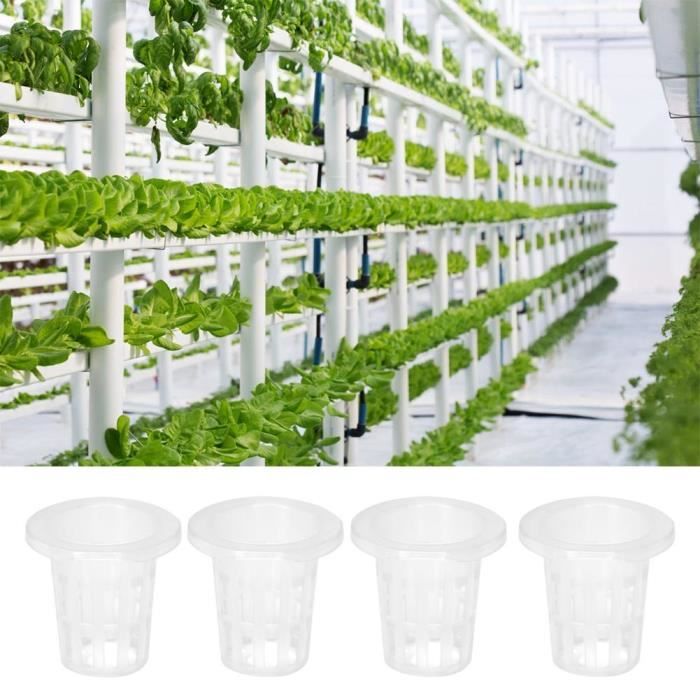 drfeify panier hydroponique sûr 10 pièces / ensemble tasse de panier hydroponique en plastique respirant pour la plantation de