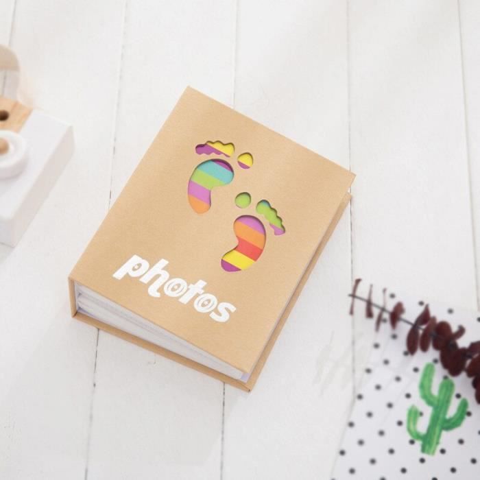 Le pied Album Photo Polaroid en papier Kraft, 6 pouces, 100 feuilles