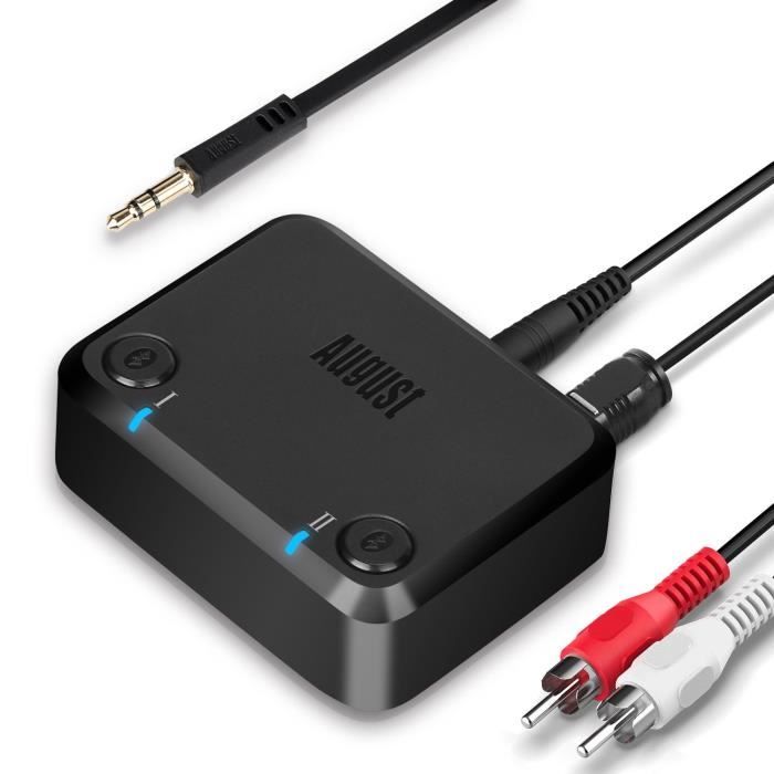 Adaptateur audio Bluetooth 2 en 1 Transmetteur et Récepteur Bluetooth,  Lecteur audio stéréo sans fil avec prise audio 3,5 mm. (Réf. EGP019)