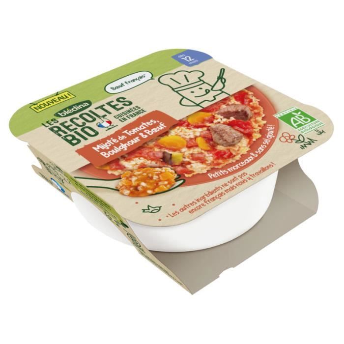 Bledina Les Recoltes Bio Repas Bebe Bio Des 12 Mois Tomates Boulghour Boeuf 1x230g Achat Vente Legumes Cuisines Bledina Les Recoltes Bio Repas Bebe Bio Des 12 Mois Tomates Boulghour