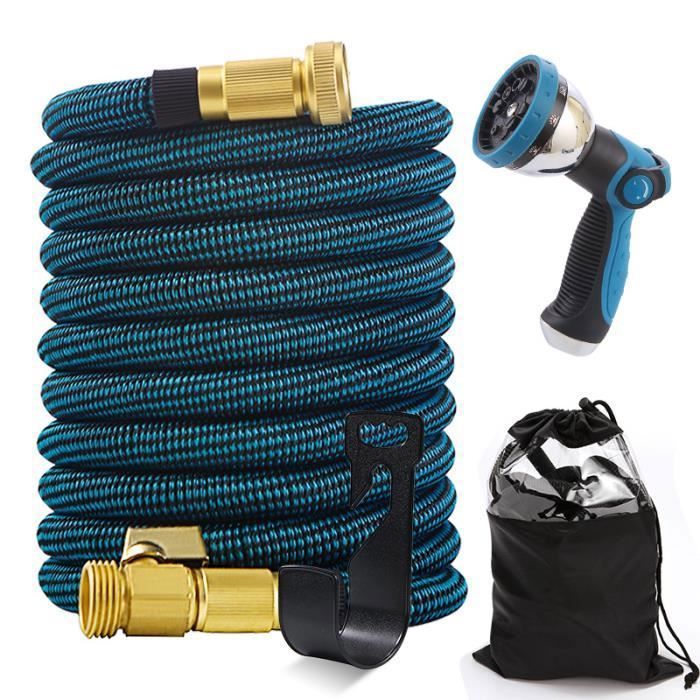 Tuyau D'arrosage Flexible 30M, Tuyau D'eau Extensible Avec Raccord