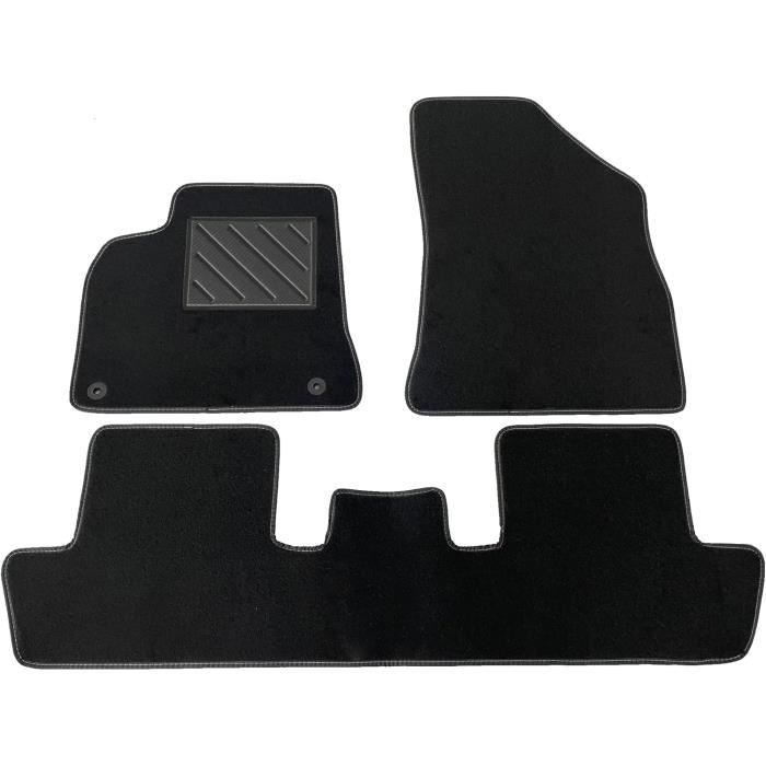 Tapis De Sol Peugeot 5008 I (2009-2017) - Sur Mesure, Antidérapant, Talonnette PVC