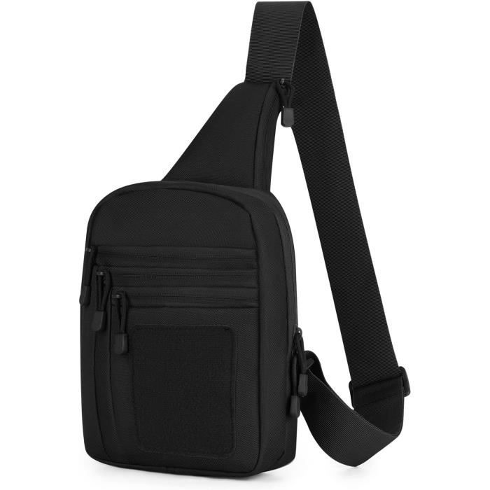 Huntvp Sac Banane Tactique – Nylon 1000D, 6 Poches, Molle, Ajustable, Pour Randonnée, Camping, Cyclisme, Voyage