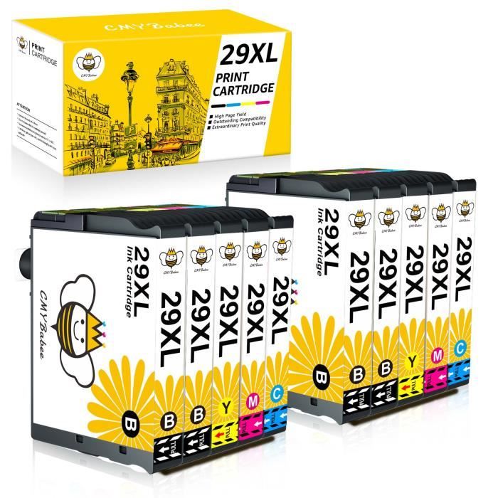 Lot De Cartouches D'encre Compatibles 29XL Pour Epson XP-245, XP-247, XP-342, XP-345, XP-442, XP-445