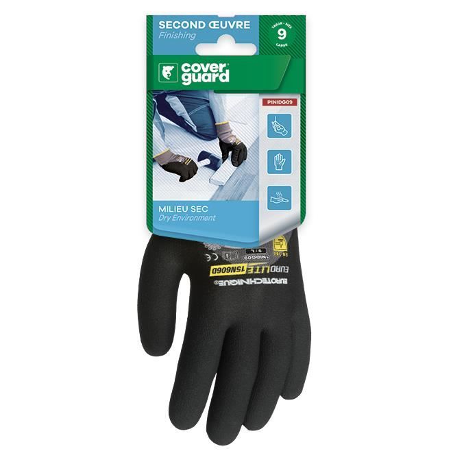 Lot De 10 Gants TAEKI 5 Tricoté Jauge 8, Renfort Pouce - Coverguard