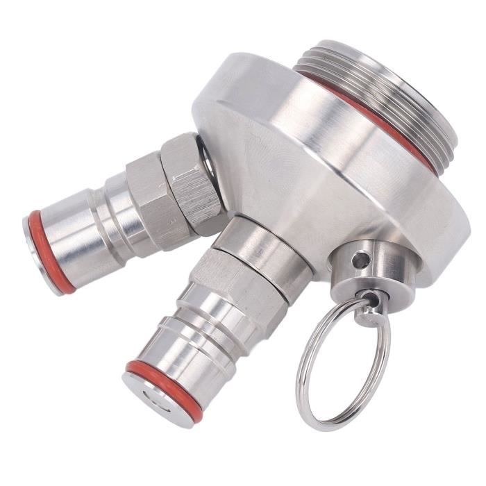 Adaptateur Nettoyage Fût Bière En Acier Inox - Étanche Et Puissant
