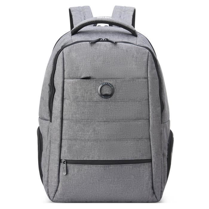 delsey paris - element backpacks - sac a dos souple - 44x32x16 cm - 20 litres - xs - gris