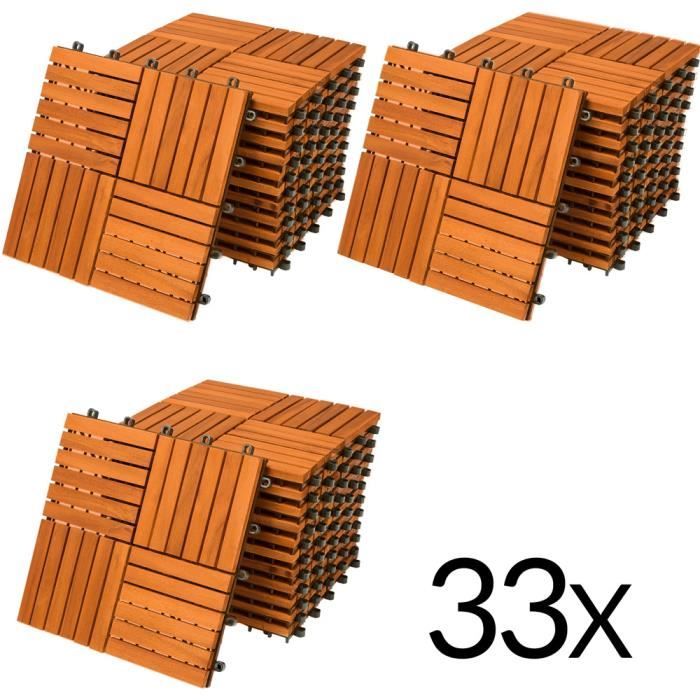 Dalle Terrasse En Bois 100x100 Achat Vente Pas Cher