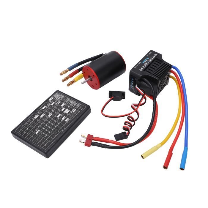 KIMISS moteur sans balais 3300KV avec ensemble ESC 60A Moteur sans