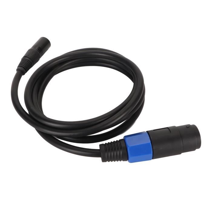 Duokon Câble enceinte femelle XLR mâle 3 broches Connecteur professionnel Qualité sonore
