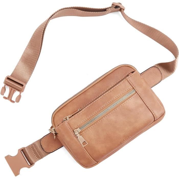 Sac De Poitrine Femme - FORRICA - Petit Sac Bandoulière Rouge En Cuir